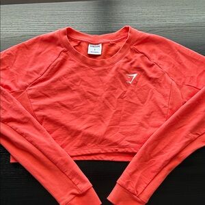 Gymshark Vibrant Coral Cropped Top